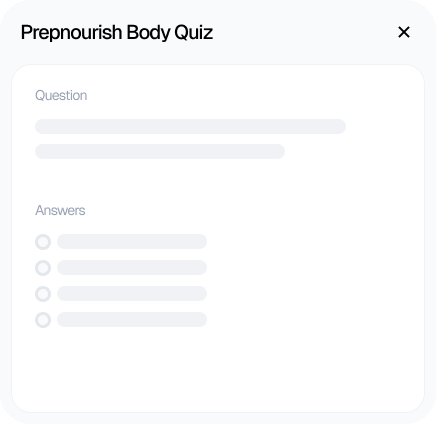 Prepnourish Body Quiz